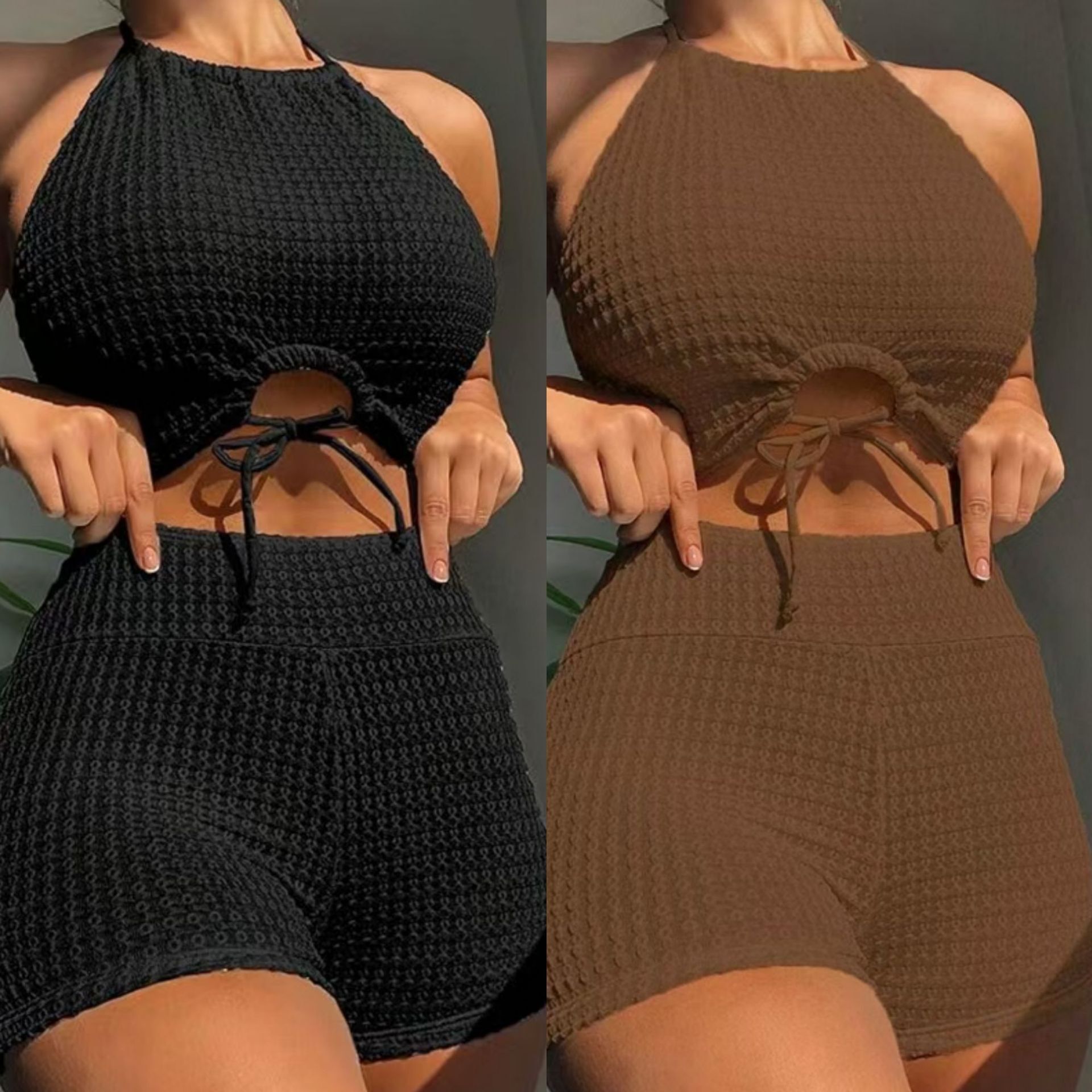 2025 New Hot Girl Bikini Female Sexy Swimsuit Flat Corner Designer Trendy Beach Swimsuit