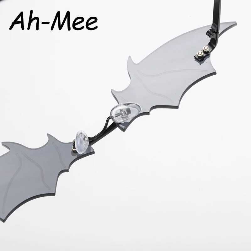Small Cat Eye Sunglasses Womens Luxury Brand Halloween Borderless Punk Sunglasses Bat shaped Unique Glasses Mens UV400 W250109