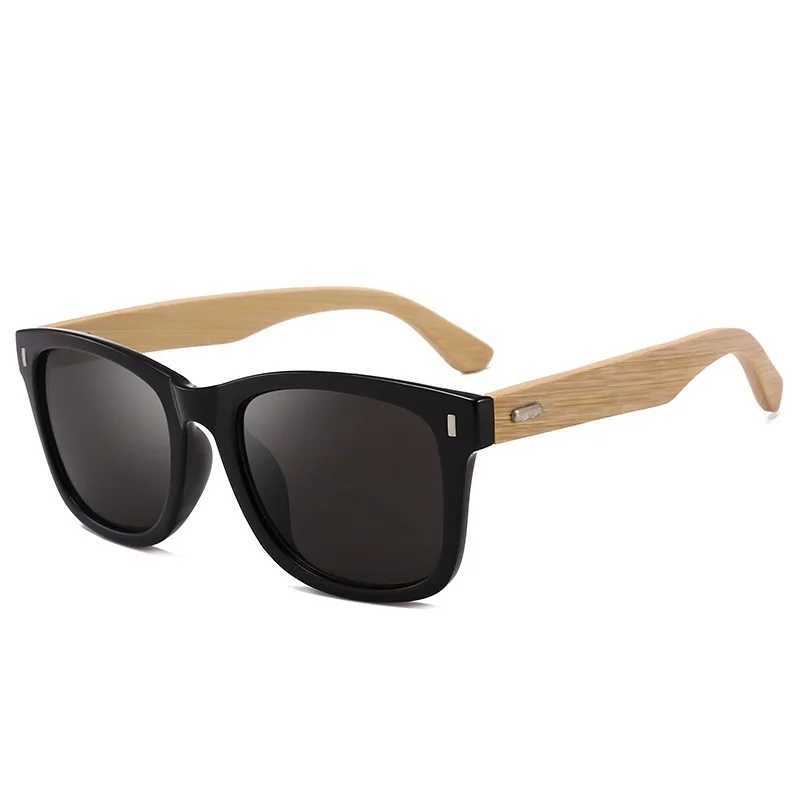 Classic bamboo retro sunglasses mens nail decoration driving mirror sunglasses retro wood Oculos De Sol UV400 W250109