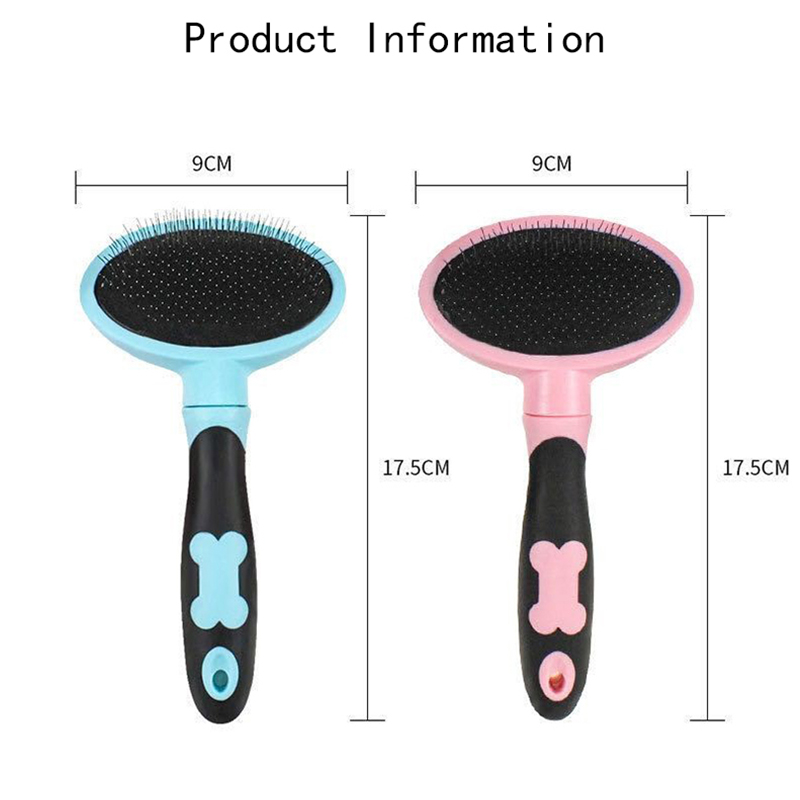 Dog Brush Dog Grooming Stainless Steel Combs for Dogs Hair Knot Opening Pet Hair Remover Massage Cat Brush Dogs Comb Pet Product