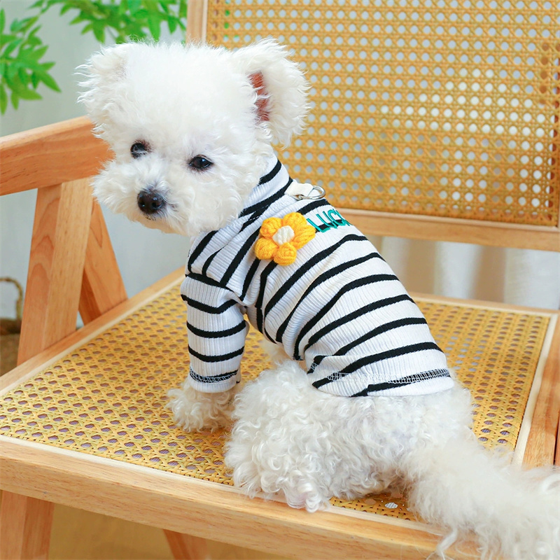 Multi-Color Dog Pajama with Elastic Pullover for Small & Medium Breeds - Perfect for Spring and Autumn