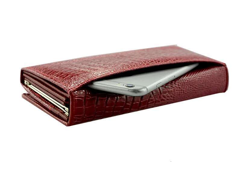 Purses Wallet For Women Long Zipper Brand Genuine Leather Money Large Capacity Crocodile Pattern Handheld Bag