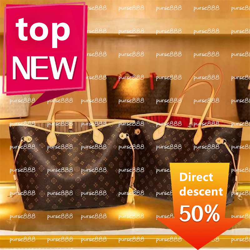 Evening Bags 2024 designer luxury shopping bag 2pcs set women's handbag with wallet leather fashion new women's Luxury handbags