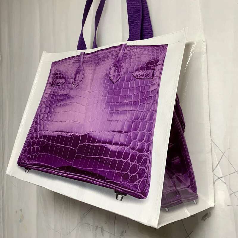 Ins Blogger's Handbag Remake Fashion Same Fiess Lady Shoulder Printed Women Shopping Street Bag Large Capacity Wholesale