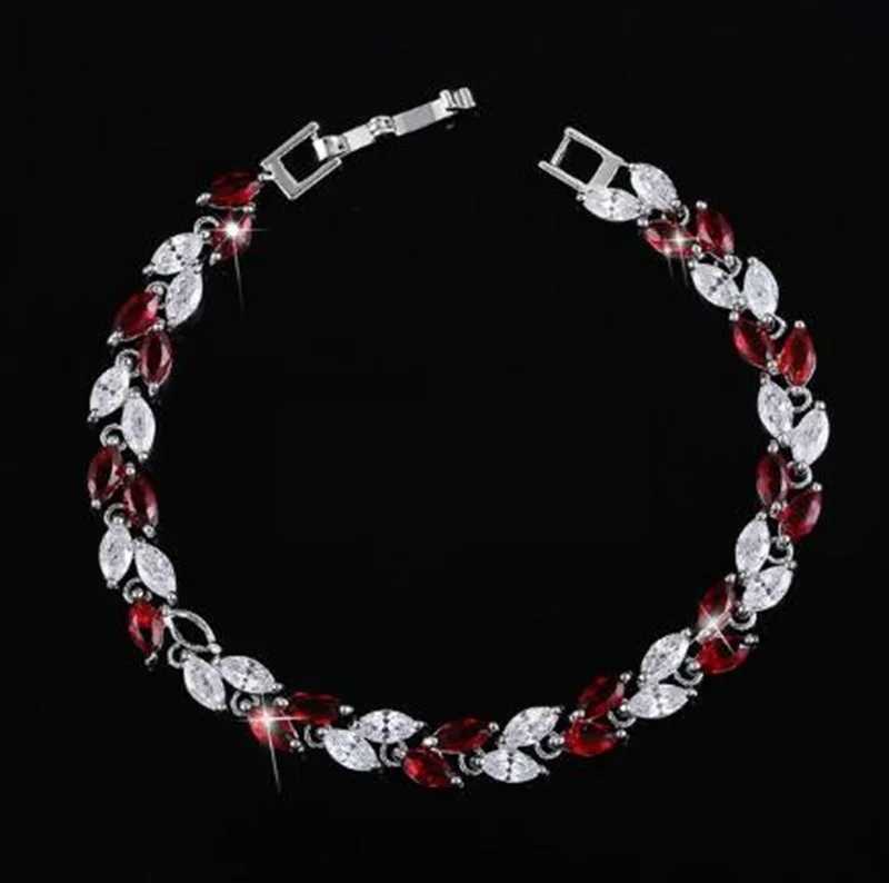 Exquisite Shining Rhinestone Zirconia Geometric Tennis Bracelet Women Fashion Trend Dinner Party Jewelry Girls GiftXJ250109