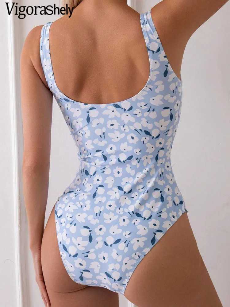Vigoashely Print 2025 Strapped Swimwear Women Sexy Push UP One Piece Swimsuit Monokini ss Summer Beach Lady Bathing SuitXJ240108
