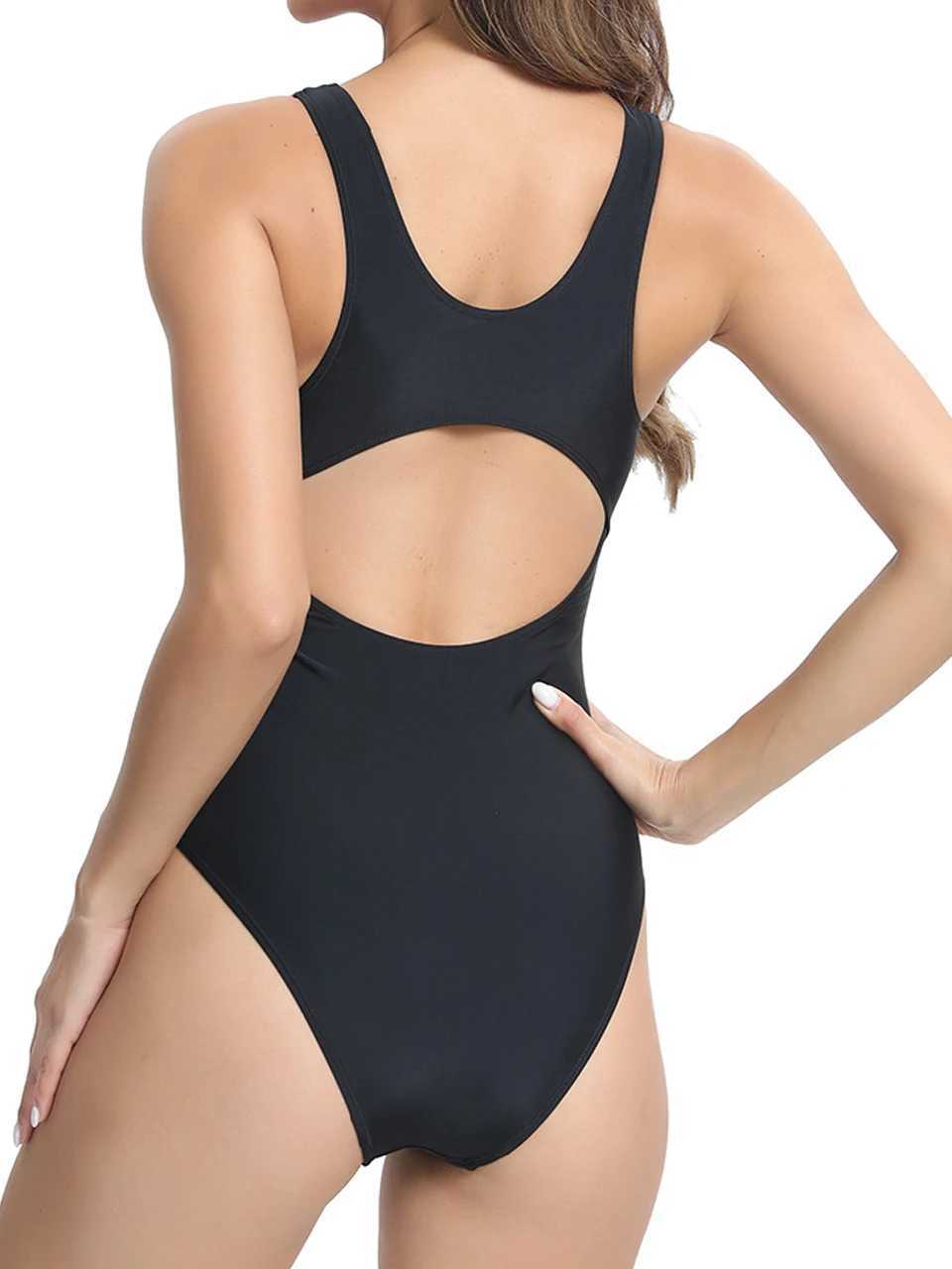 2024 Triathlon One Piece Swimsuit Profional Racing Slim Bodysuit Fa Swimwear Women Sexy Bathers Bathing Swimming SuitXJ240108