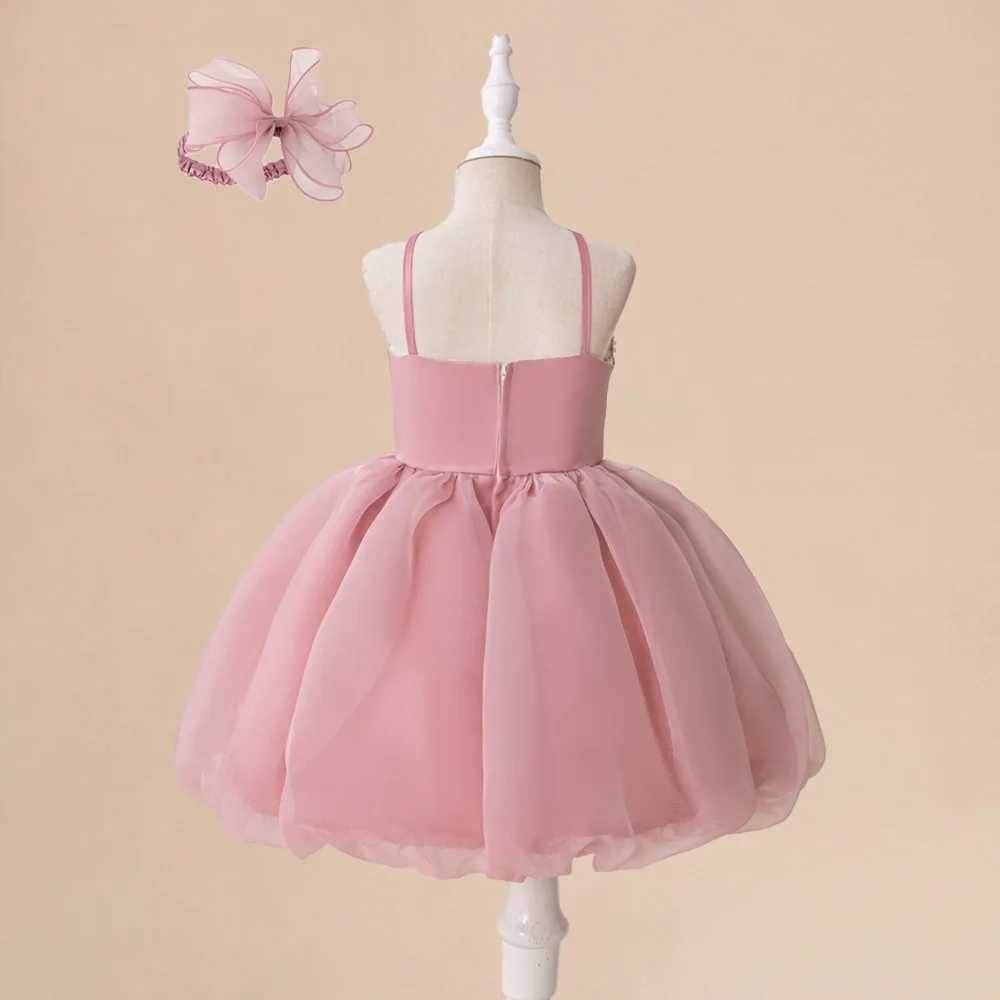 Formal Ceremony Princess Dress For Girl Children Costume Beading Par Birthday Dresses Elegant Girls Clothes Wedding Gown 3-8YXJ250108