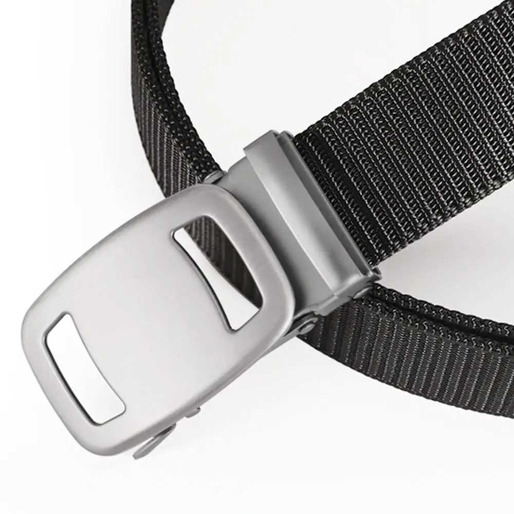 Mens luxury brand high-quality canvas strap mens automatic buckle strap business casual fashionable jeans strap W250109