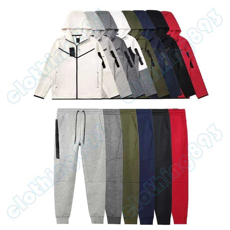Designer tracksuit men tech fleece two pieces suit hoodie and pants fashion sweatshirts womens jackets hooded sportswear