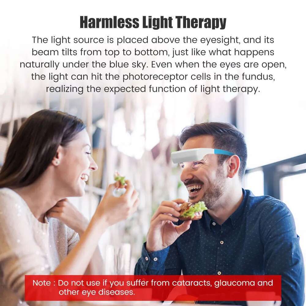 Depression Mood Lamp Wearable Led Light Anti Motion Sickness SAD Therapy Phototherapy Glasses