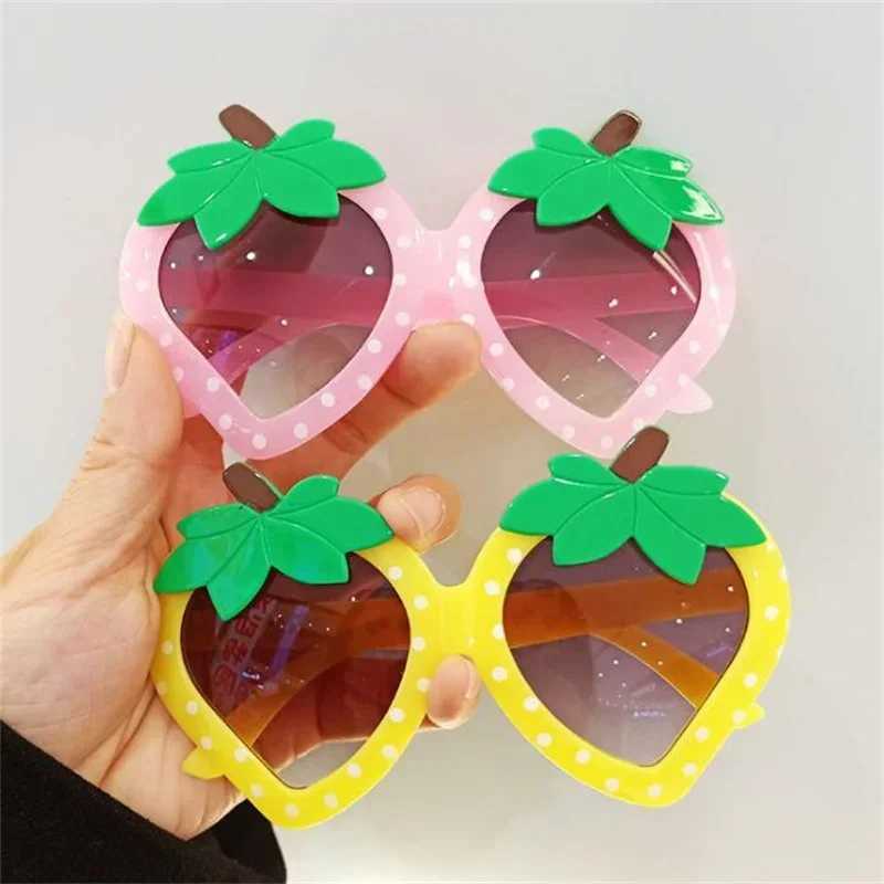 Childrens Strberry Fun Glasses Par Photo Decoration Birthday Wedding Supplies Adult Childrens Glasses Accessories Props W250109