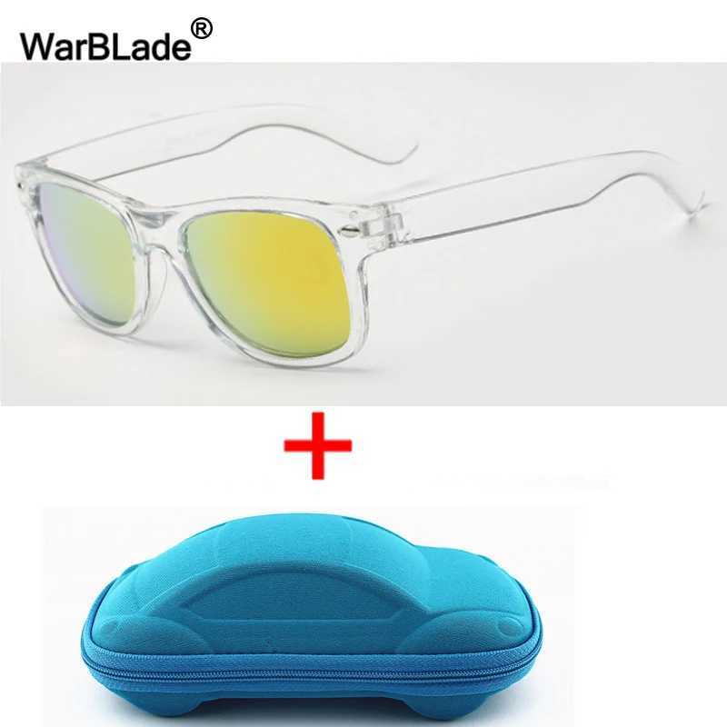 WarBLADE Cool Childrens Sunglasses Childrens UV resistant Sunglasses Boys and Girls Baby Glasses Coated Lens UV 400 Protective Belt Shell W250109