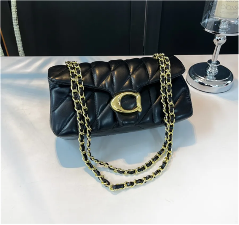 2025 black crossbody for gold chain shoulder bags purses designer women bag flap messenger handbag quilted mini large purse wallet A8A3