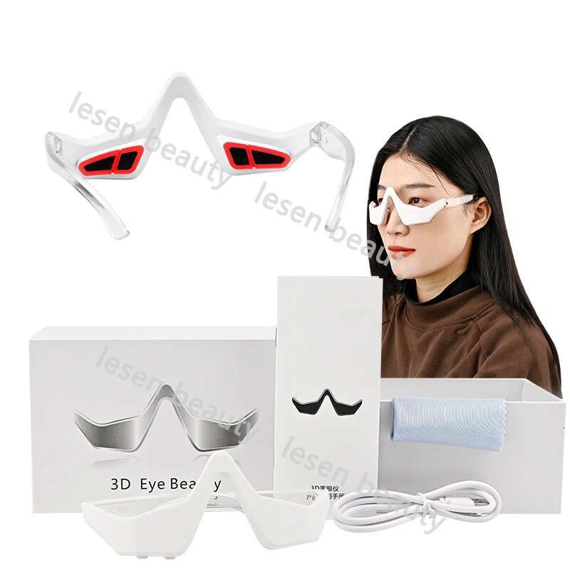 3D EMS Micro Current Mini Beauty Red Light Therapy Under Massager Patches Instrument Anti Aging Eye Care Device