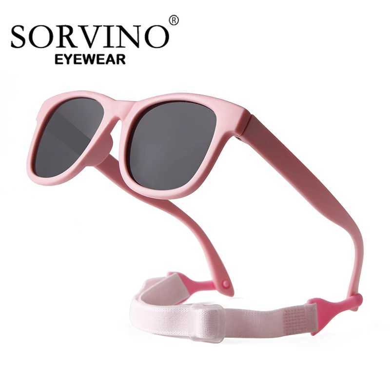 SORVINO childrens polarized sunglasses TR90 retro brand boys square childrens sunglasses UV400 glasses W250109
