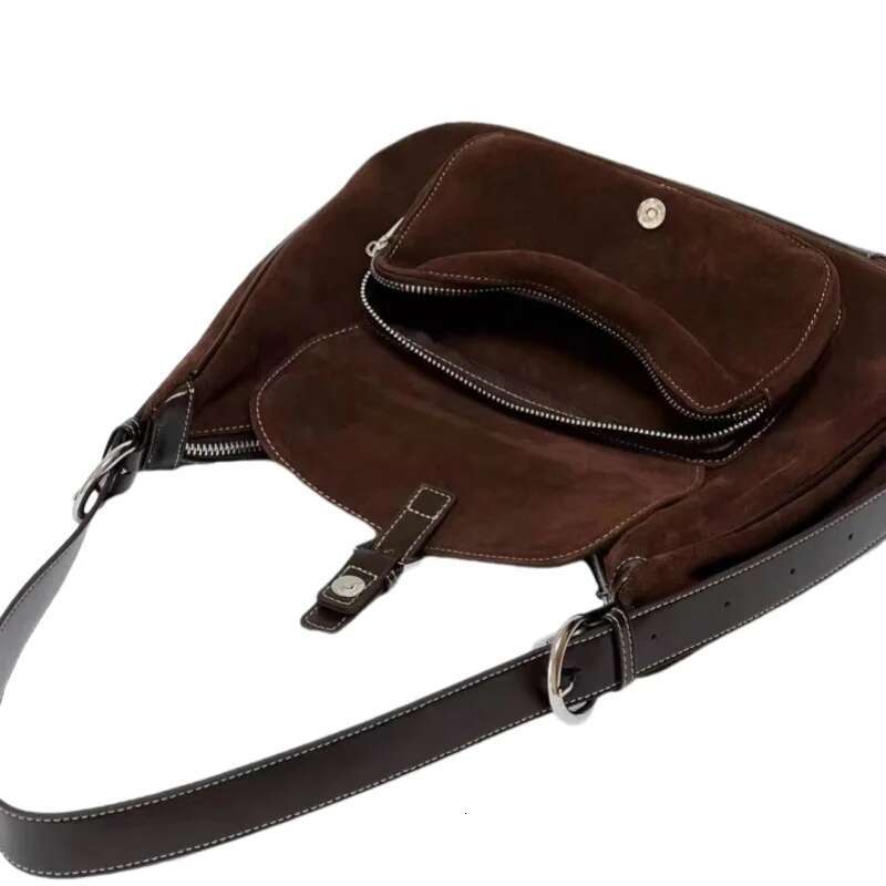 Autumn And Winter New Genuine Women Fashion Single Shoulder Matte Oil Wax Leather Large Capacity Leisure Bag & Purse