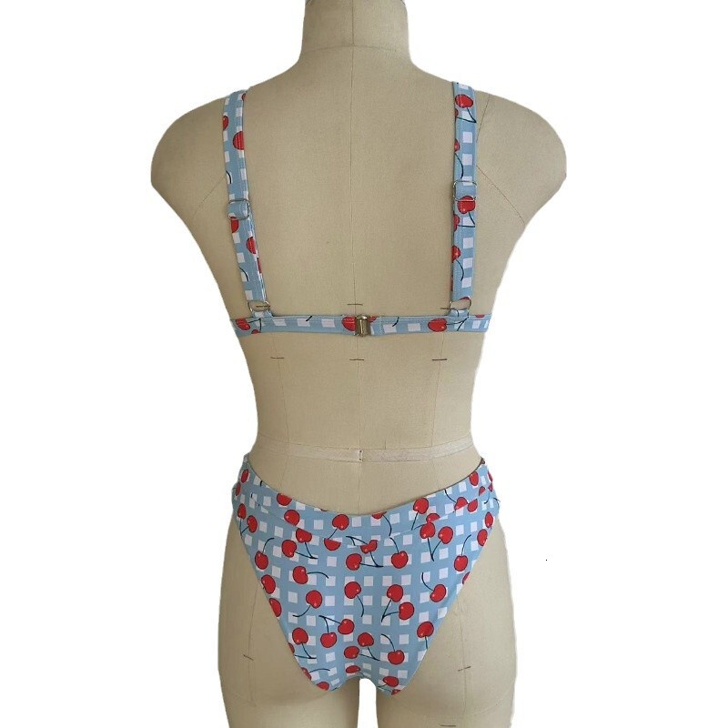 2025 new bikini fashion sexy split bikini print set designer women's swimsuit