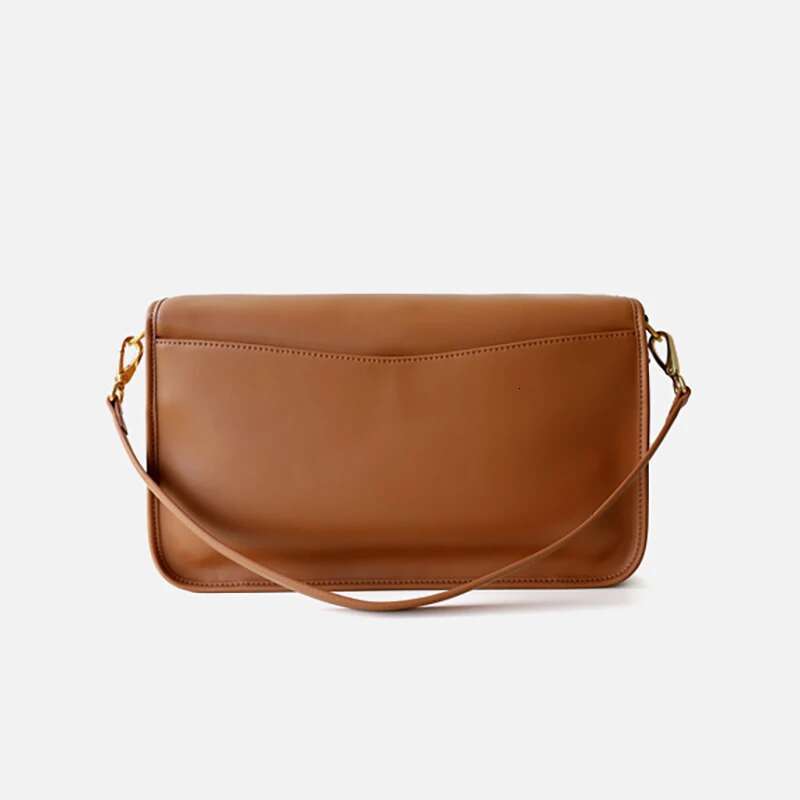 Soft Cowhide Gold Coin 2025 Niche Genuine Leather Shoulder Crossbody Fashion Ladies Large Capacity Portable Armpit Bag