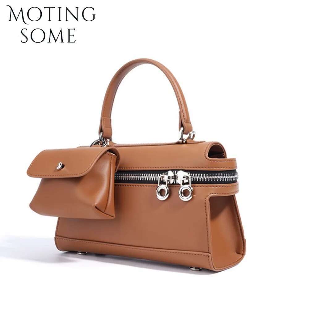 Motingsome 2025 Spring Niche Design New Retro Document Bags Exquisite Handbag Shoulder Crossbody Portable Satchel Daily Purses