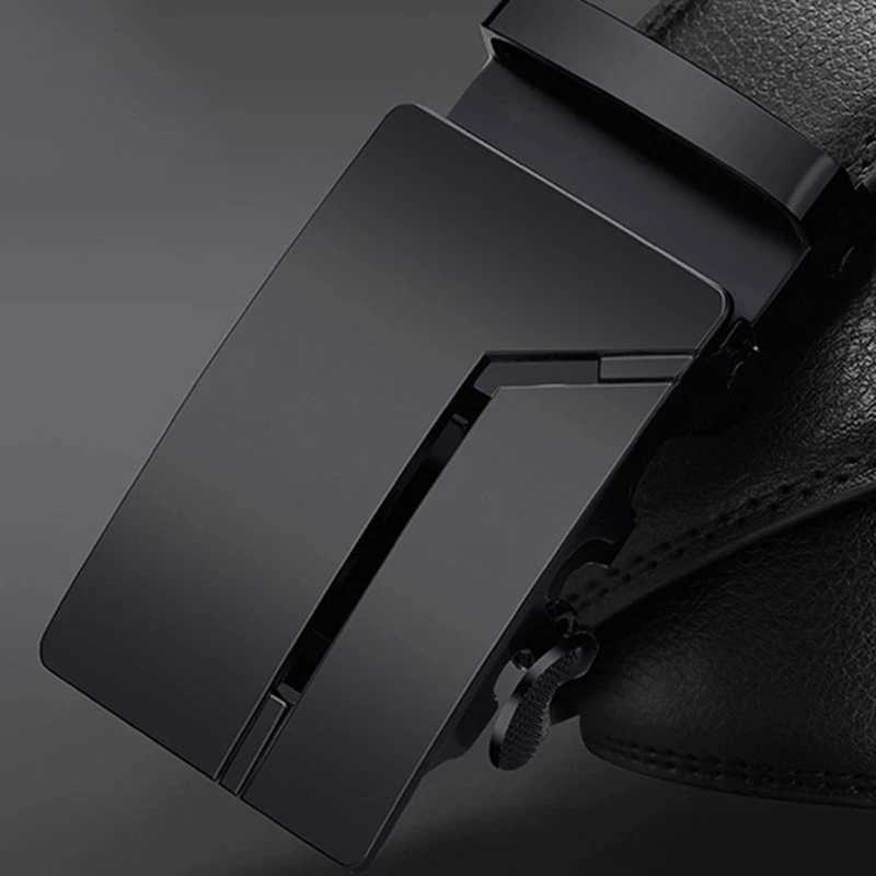 Fashion mens metal automatic buckle brand belt mens leather luxury mens business belt mens belt direct delivery W250109