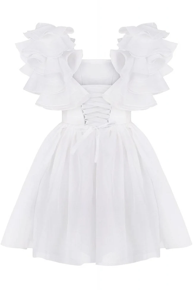 Princess Off the Shoulder Sheath Mini Wedding Dresses for Women White Short Brides Strapless Bridal Gown Vestido De Noiva Customized