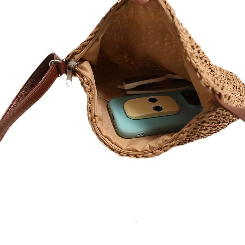 Factory Direct New Simple Single Shoulder Straw Woven Holiday Beach Bag Versatile Women's Bags