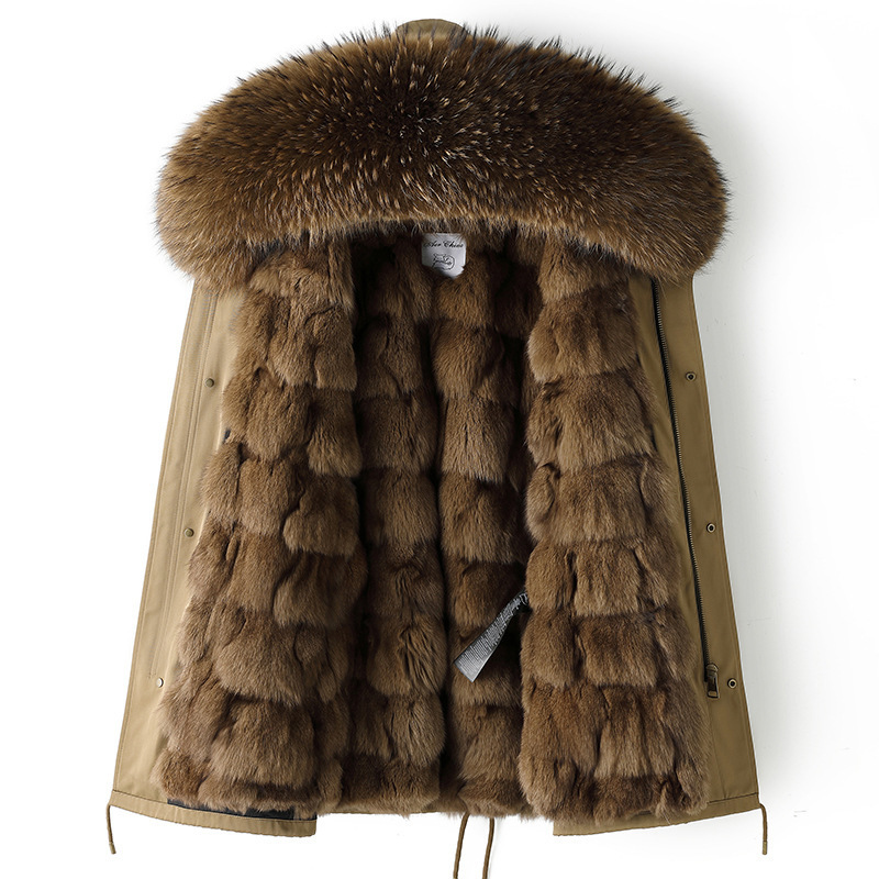 Fox Hair Pie overcomes womens detachable inner lining coat 2024 winter new model fur integrated thickening 201217