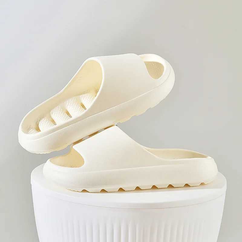 New Arrival Bathroom slippers quick drying shower hollow indoor summer soft EVA shoes anti slip flip cover T250108