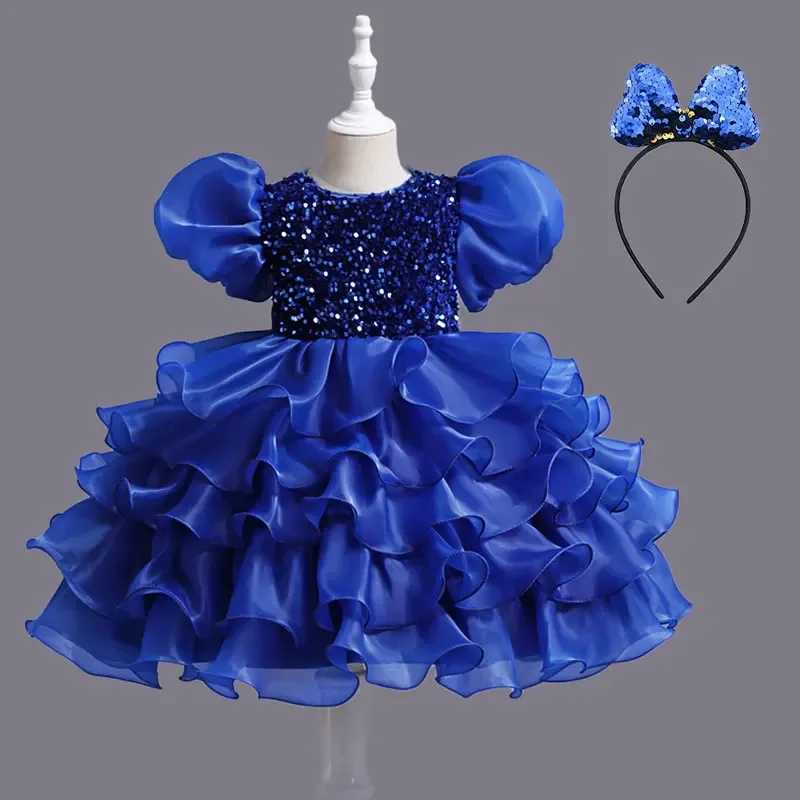 Fashion Flower Girl Dresses for Weddings Four Seasons Girls Par Dresses Short Sleeve Polyester Children Clothing Girl DressXJ250108