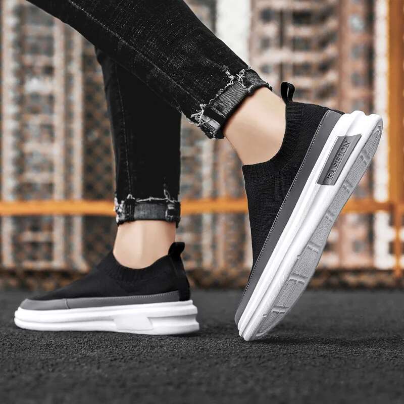 Ddmyoutdoor China Domestic Men S Casual Sneaker Heighten Platform Round Toe Flat Heel Low Top All Match Slip On Walking Fashion New Spring Autumn Main