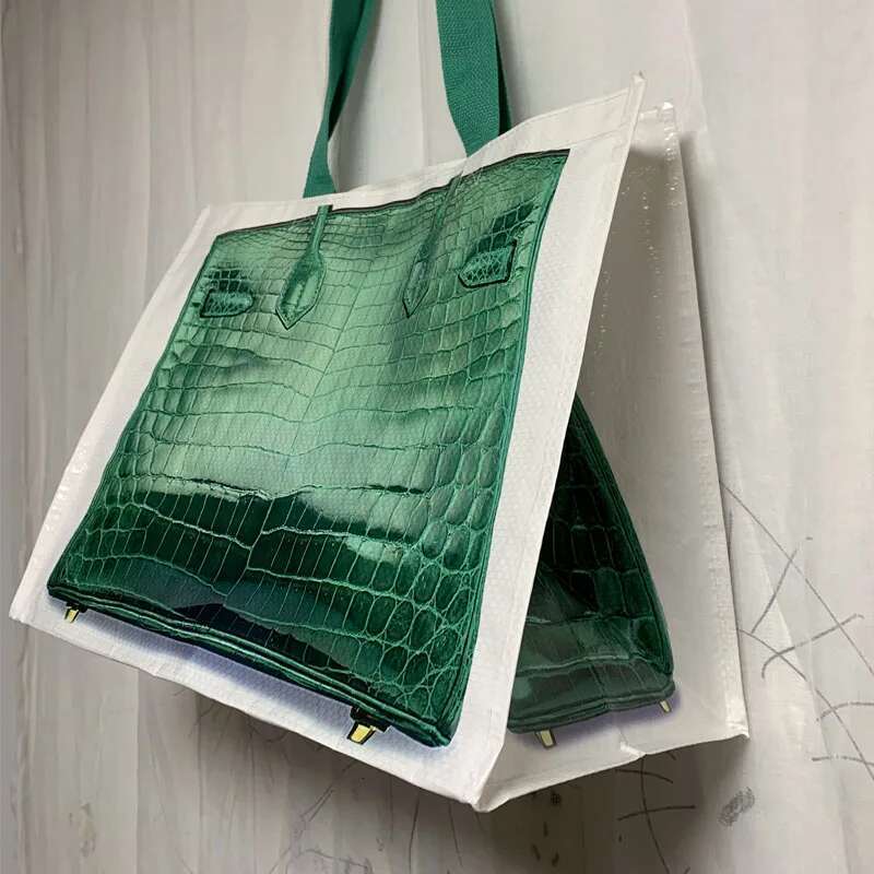 Ins Blogger's Handbag Remake Fashion Same Fiess Lady Shoulder Printed Women Shopping Street Bag Large Capacity Wholesale