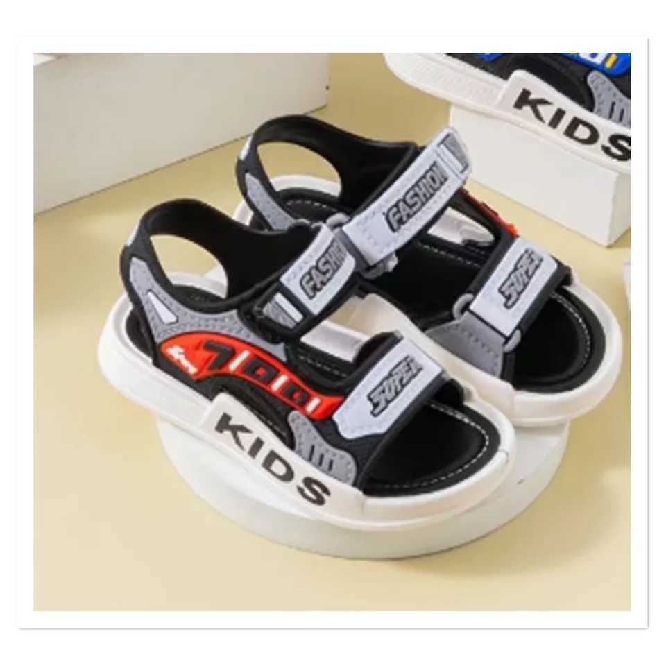 Korean version of boys sandals high-end soft non slip fashionable and fashionable. Wholesale of student sandals by manufacturers W250108