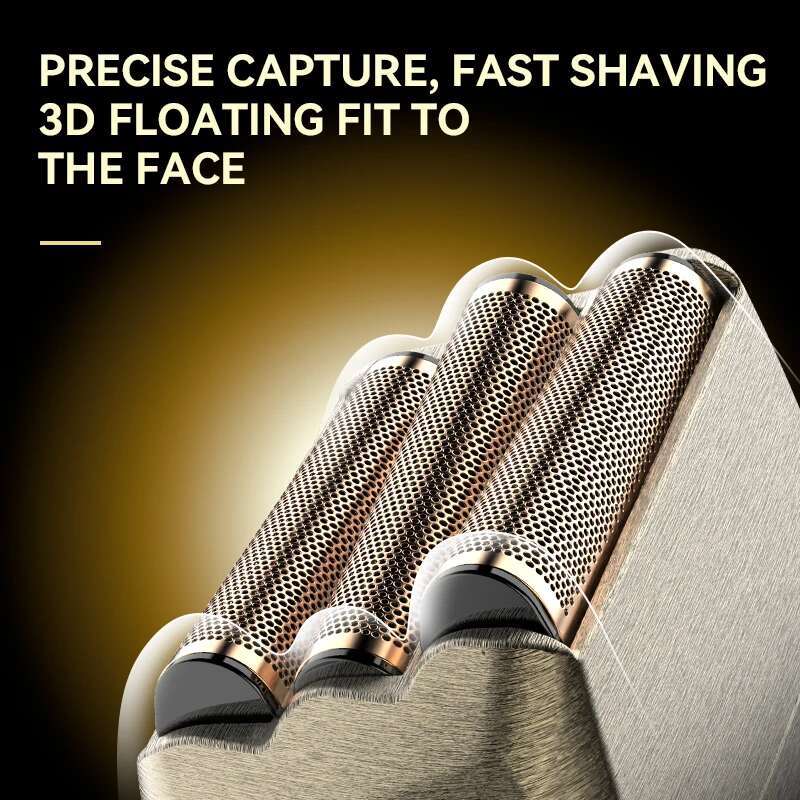 High Power Professional Men's Retro Metal Reciprocating Duplex Shaver LCD Smart Screen USB Charging KM-T88
