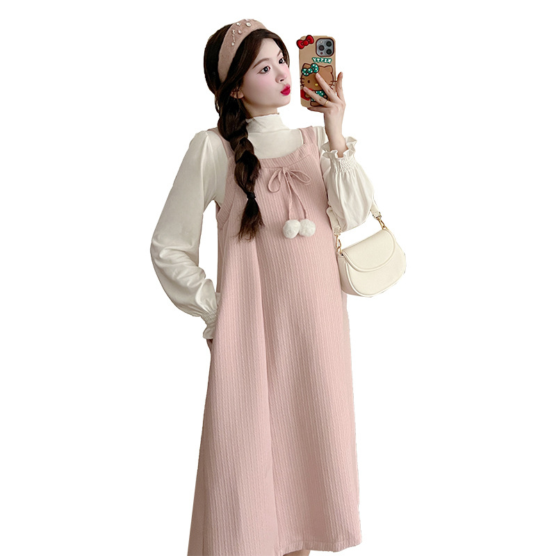 Y4076 skirt autumn and winter suit 2024 new fashion small fragrance loose sweet suspender skirt western style women's winter