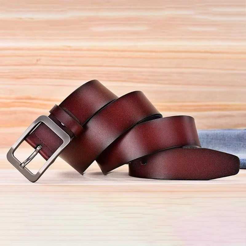 Japanese style simple waistband mens waistband new large size 100-130cm retro needle buckle mens waistband high quality W250109
