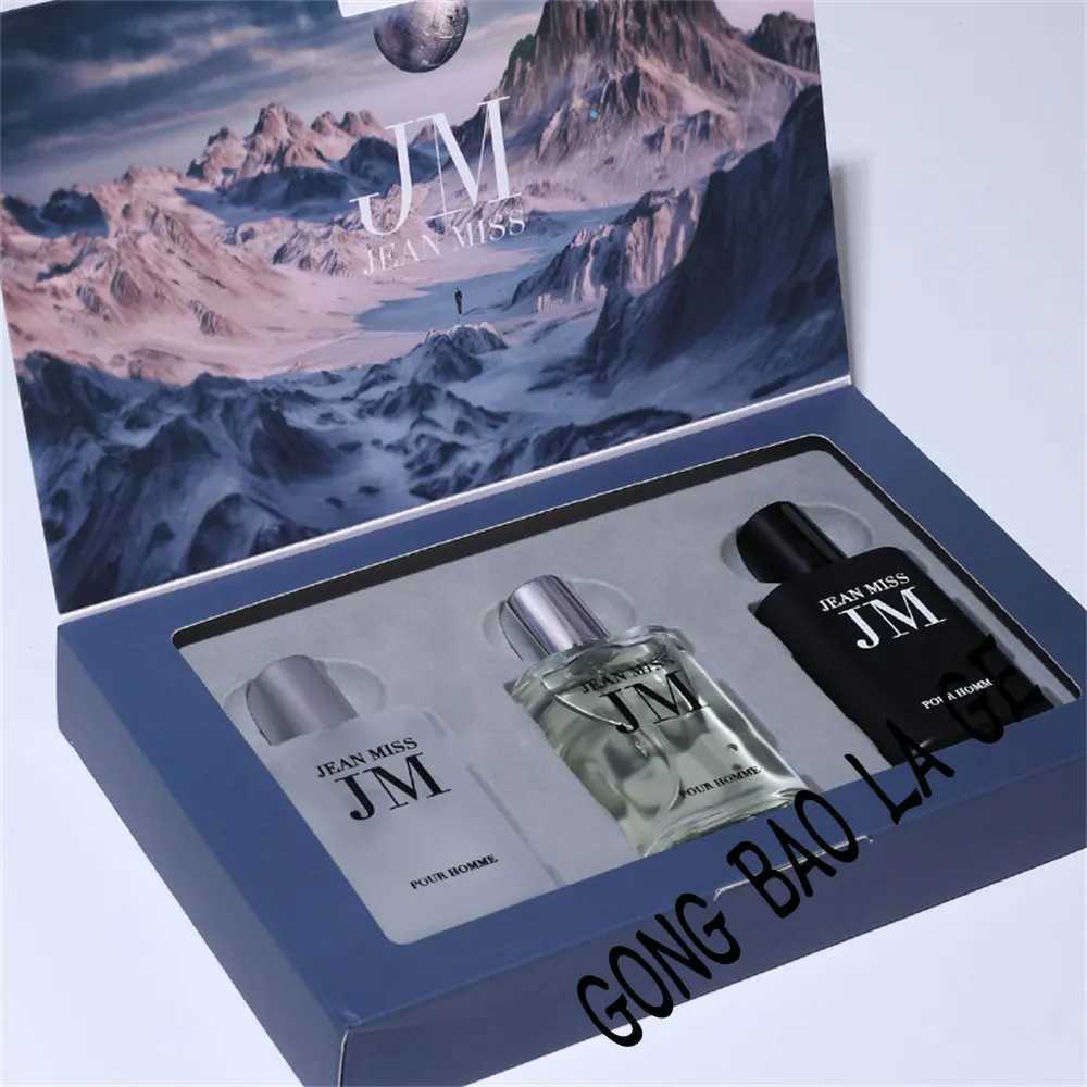 Original 90ml Mens Perfume Gift Box 3pcs Set Fascination Man Colognes Scent Lasting Woody Floral Fragrance Eau De HommeXJ250109