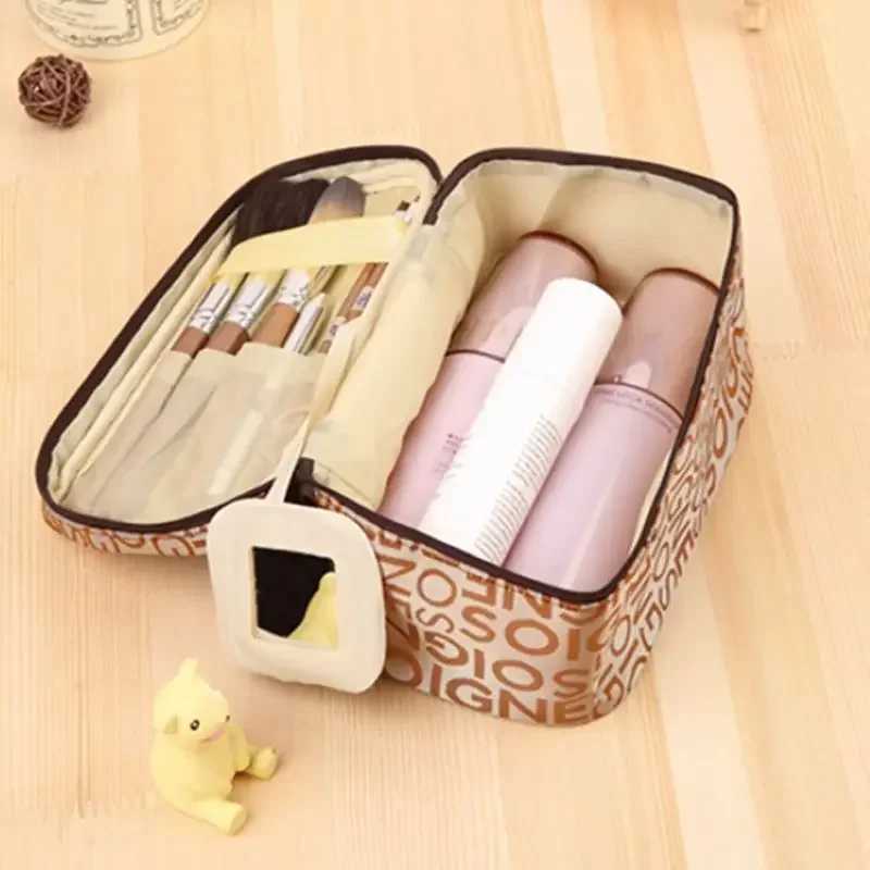 Womens Makeup Bag Waterproof Makeup Bag Storage Bag Toilet Organizer Makeup Box Travel Portable Washing Bag Large Capacity W250109