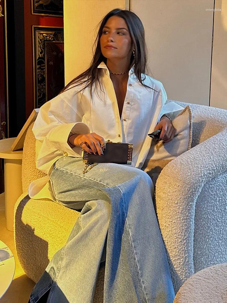 Womens Blouses Oversized Shirts For Women Raglan Sleeve Lapel Single Breasted Tops Female 2025 Spring Lady High Street Outwear