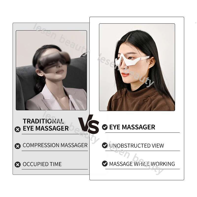 3D EMS Micro Current Mini Beauty Red Light Therapy Under Massager Patches Instrument Anti Aging Eye Care Device