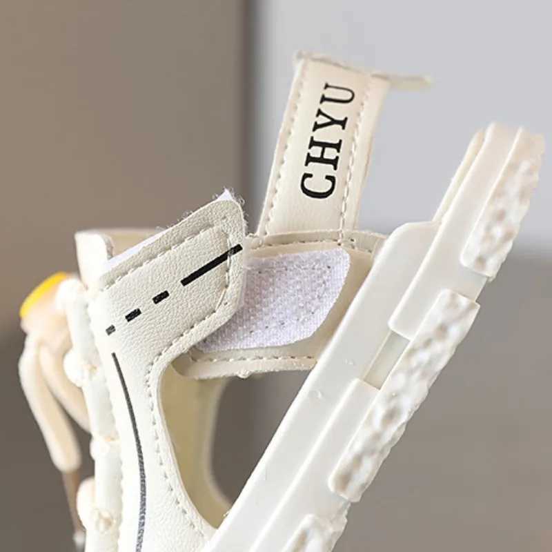 Childrens protective sandals summer beach anti kick soft shoes childrens first step on foot newborn photography props W250108