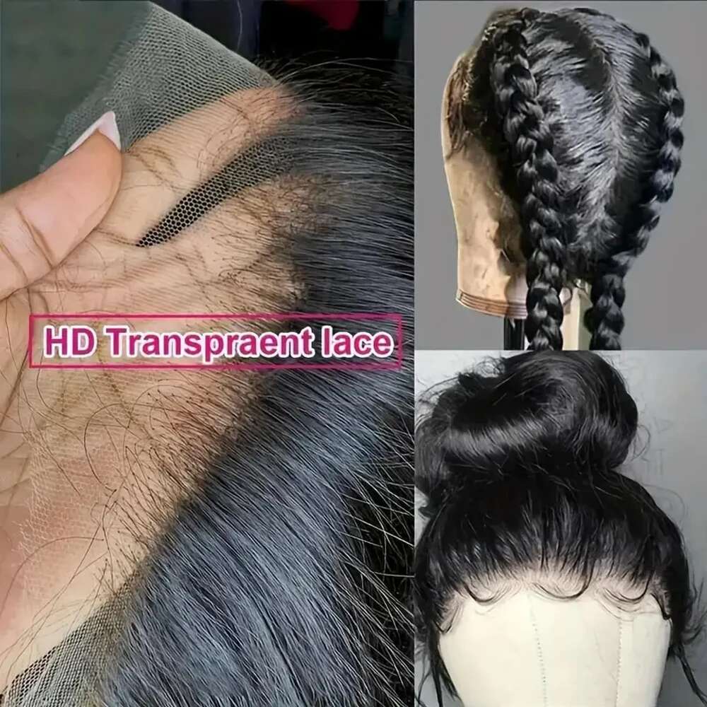 250 Density 360 Full Lace Pre Plucked Raw Wig Brazilian Bone Straight Wigs Human Hair 100% Natural Haire