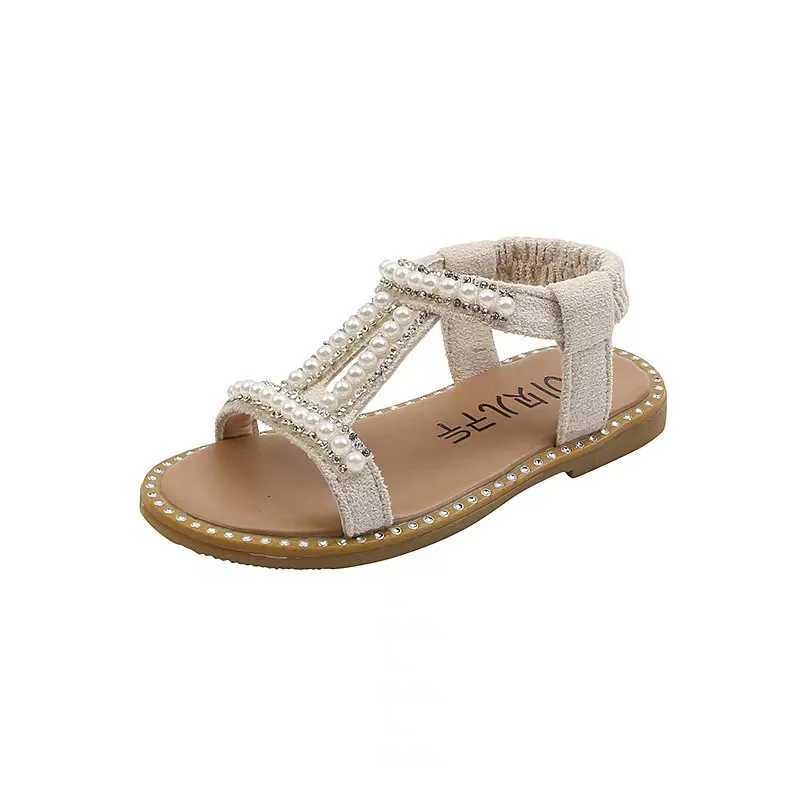 Pink gold silver baby shoes childrens sandals soft soled Rhinestone princess shoes beach shoes padded sofa 12M-6T W250108