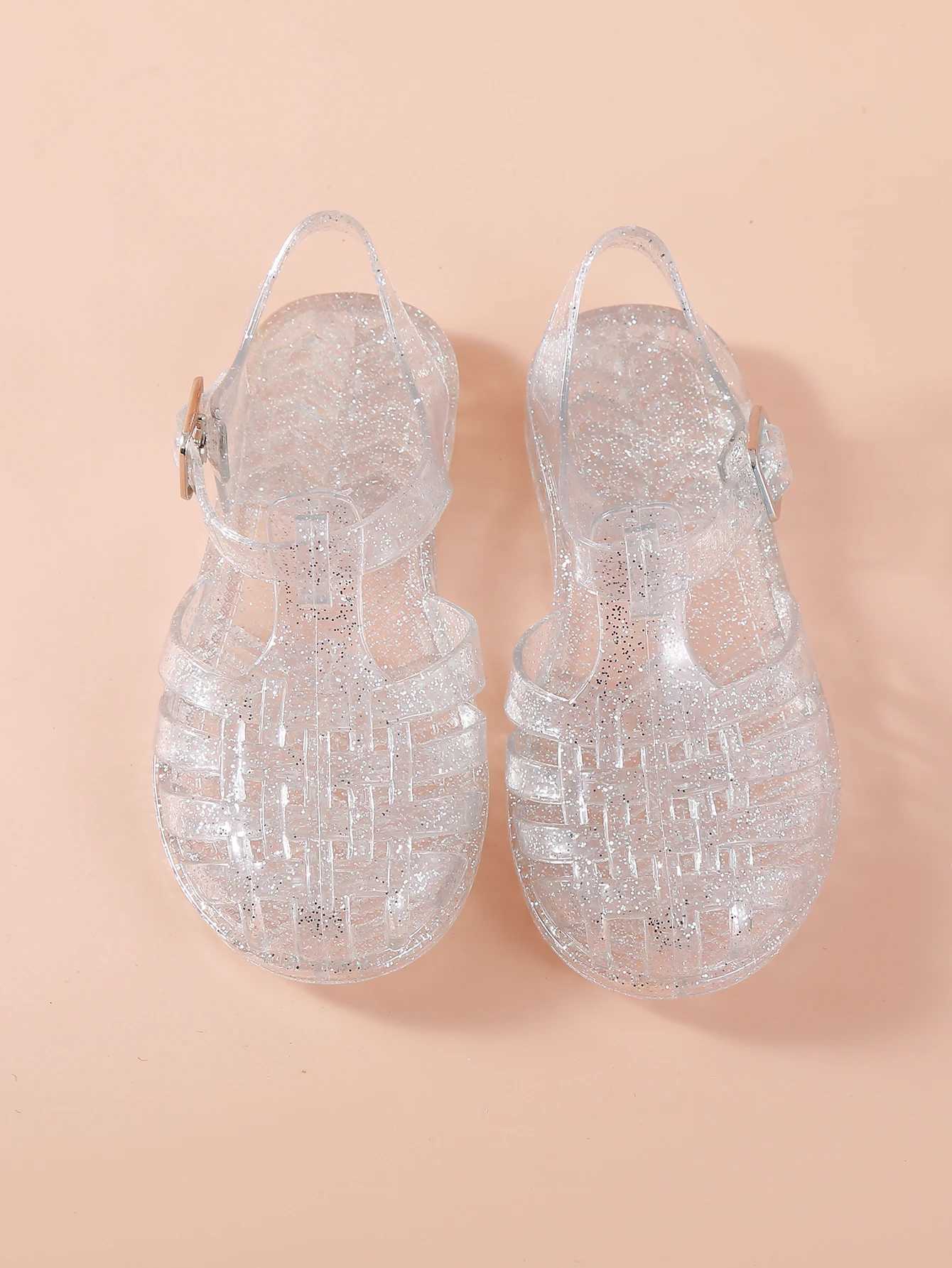 Childrens sandals jelly shoes PVC princess shoes summer girls sandals low cut Roman sandals non slip soft sole W250108