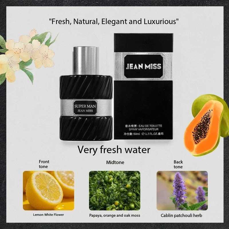 50ml Unisex Original Perfume Men Citrus Note Pheromone Fragrance Floral Scent Lasting Parfum Cologne Dating DeodorantsXJ250109