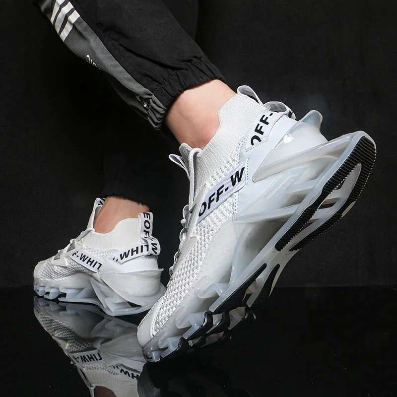 Men's Casual Sneaker Heighten S Sports Shoes Non-Slip Mesh Elastic Wear-Resistant Walking Platform Breathable Spring Autumn