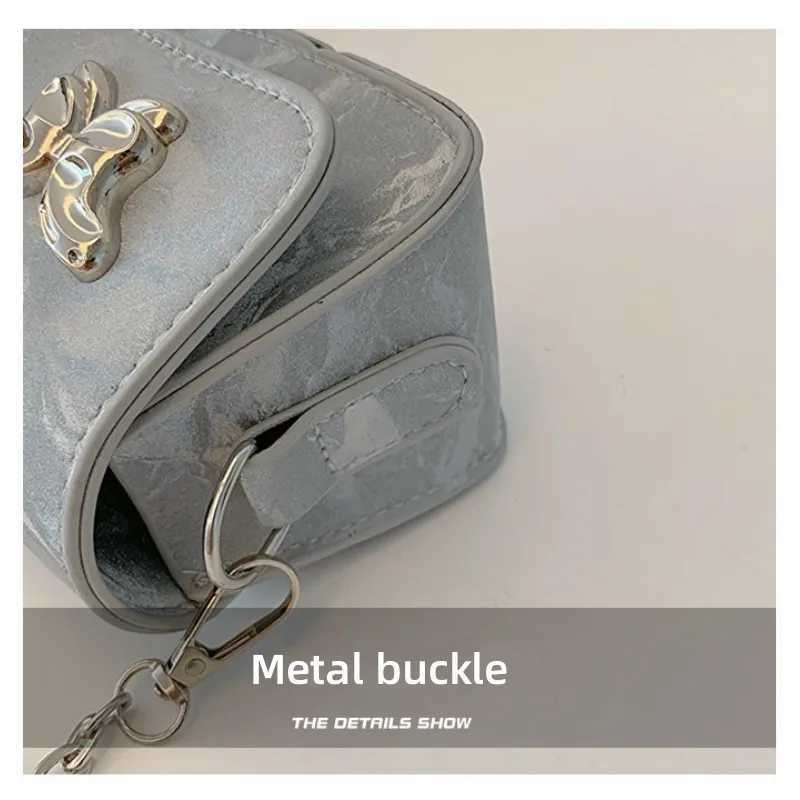 Small Square Bag Butterfly Chain Shoulder Crossbody Bag Mini Lipstick Bag Simple Trendy Saddle Bag Female Exquisite Purse WomenXJ250108