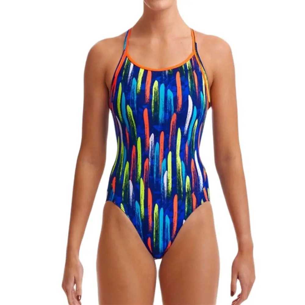 2022 Women Swimsuit Triathlon Sexy Swimwear Functional Training Swimsuit Open Water Sport Swimming Bathing Beach SuitXJ240108