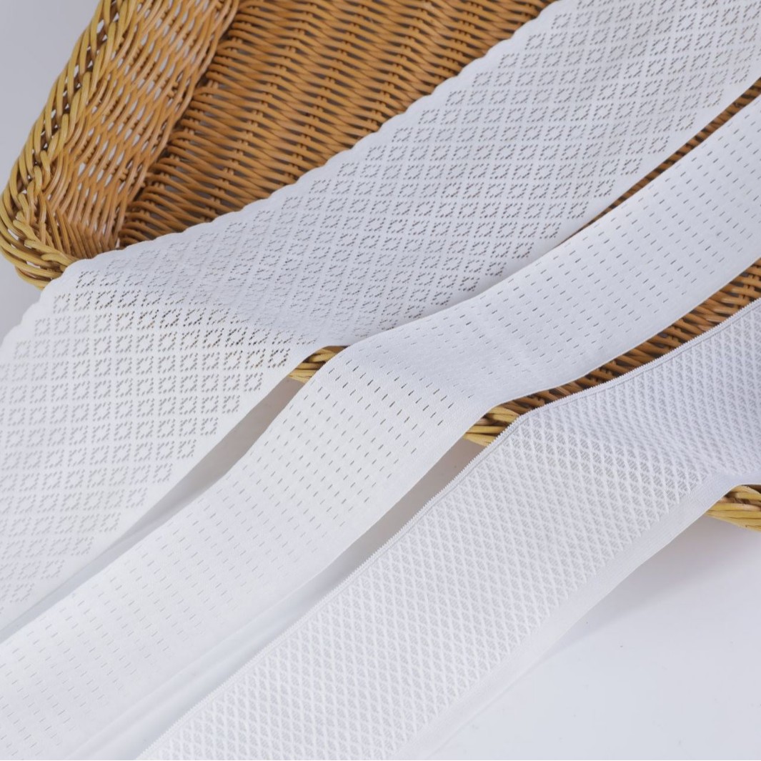 Thick dense high elasticity lace strap soft non hooked narrow lace lace DIY elastic band skirt edge decoration lock edge
