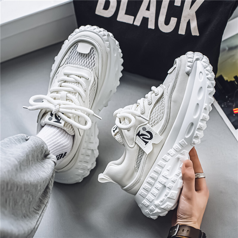 Ddmybear Men Shoes Autumn New Fashion Sneakers High Grade Fried Street Platform Casual Sneaker Height Increasing Sports Shoe Chinese Brand